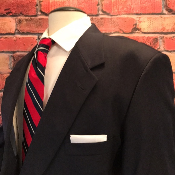 Botany 500 Portly Blue Blazer - Picture 14 of 17